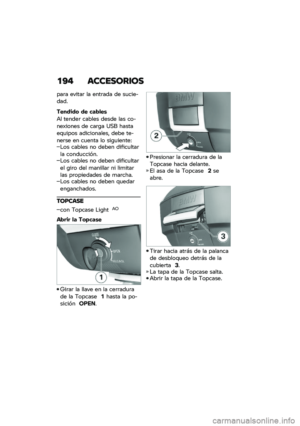 BMW MOTORRAD C 400 GT 2020  Manual de instrucciones (in Spanish) �
�A� ��������\f��
���	� ������	 �� ����	��� �� ��
����&����
������� �� ���"�
��\b
�+� ������	 ������ ����� ��� ���&���)����