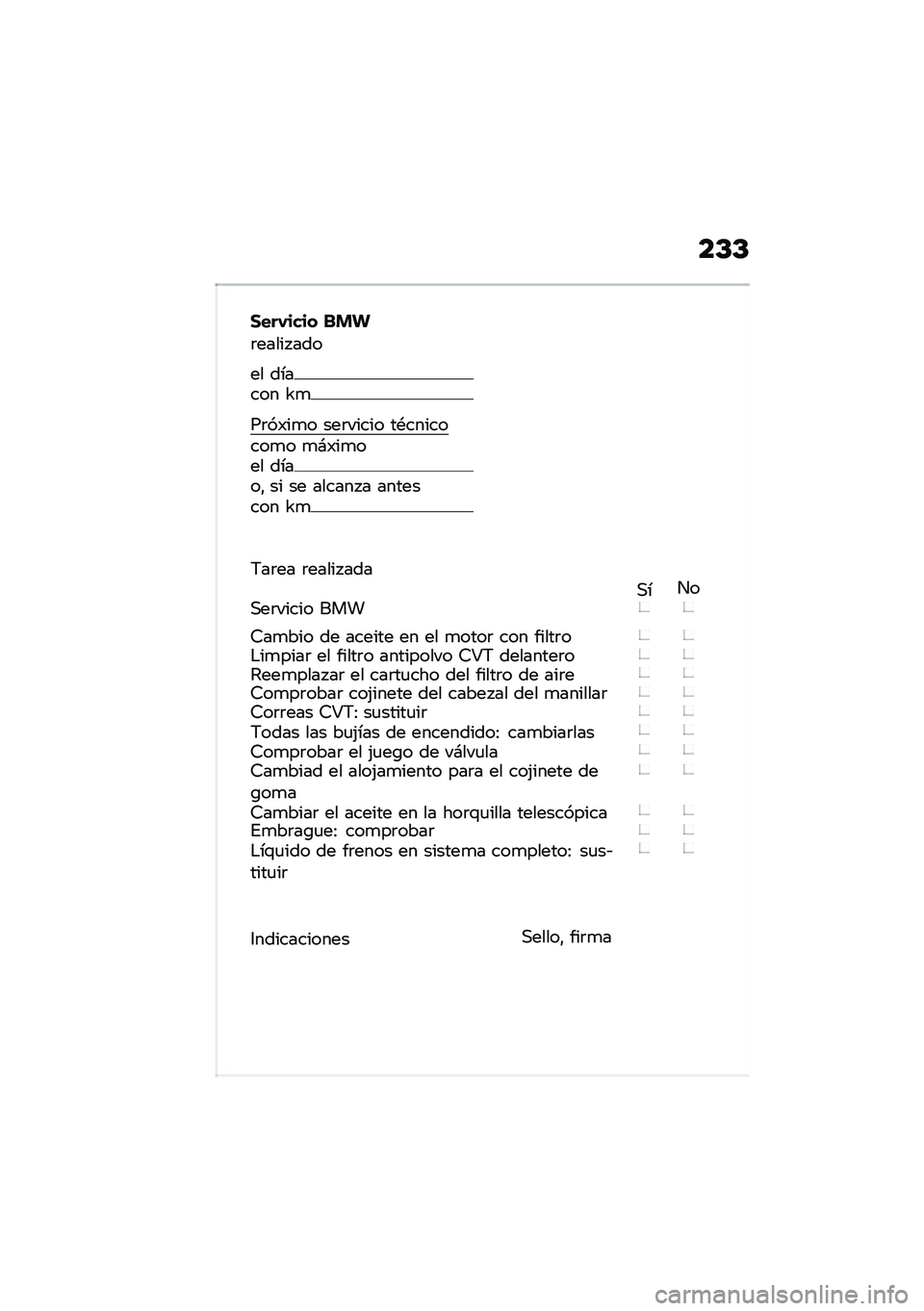 BMW MOTORRAD C 400 GT 2020  Manual de instrucciones (in Spanish) ��D�D
����-���� �� �!
�	����� ���
�� ������ �S�

��	��)��
� ���	����� ��*��������
� �
�#�)��
��� �����" �� �� ������ � �������� �S