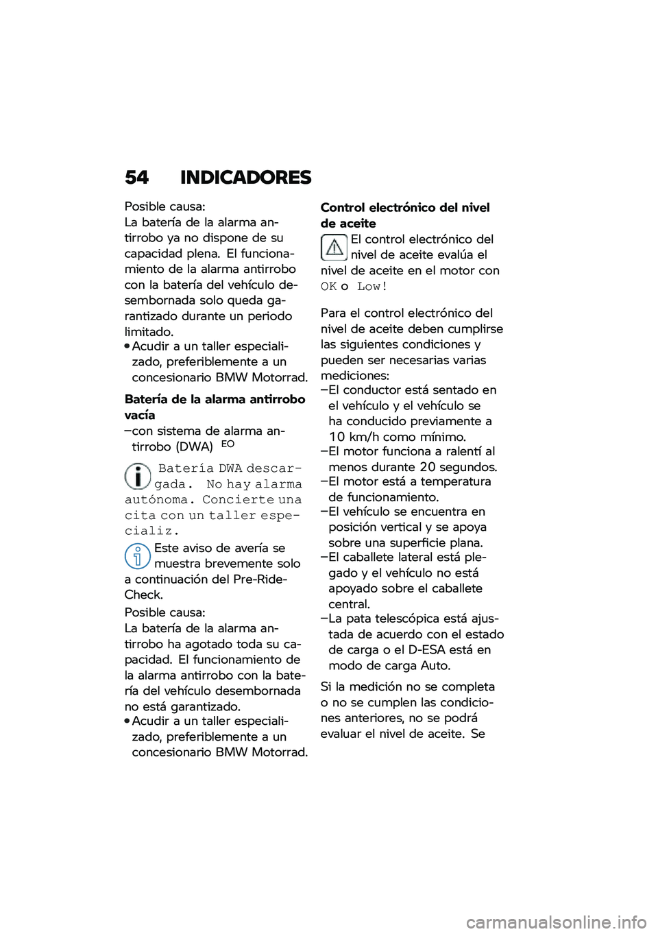 BMW MOTORRAD C 400 GT 2020  Manual de instrucciones (in Spanish) �-� �\f�
�/�\f���/����
������� ���
���>
�$� �����	�� �� �� ����	�
� ���&���	�	��� �� �� ������� �� ��
��������� ������ �%� ��
��