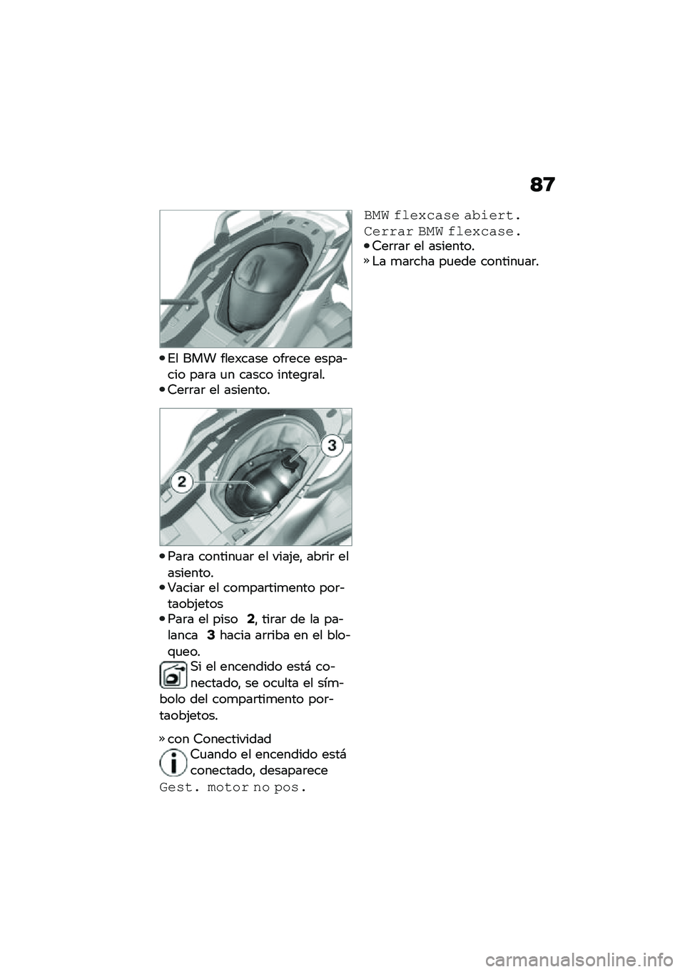 BMW MOTORRAD C 400 GT 2020  Manual de instrucciones (in Spanish) �>�8
�%� ��� ����)���� ���	��� �����&��� ���	� �
� ����� �����\b�	����9��	�	��	 �� ��������
���	� �������
��	 �� ����(��" ���	��	 