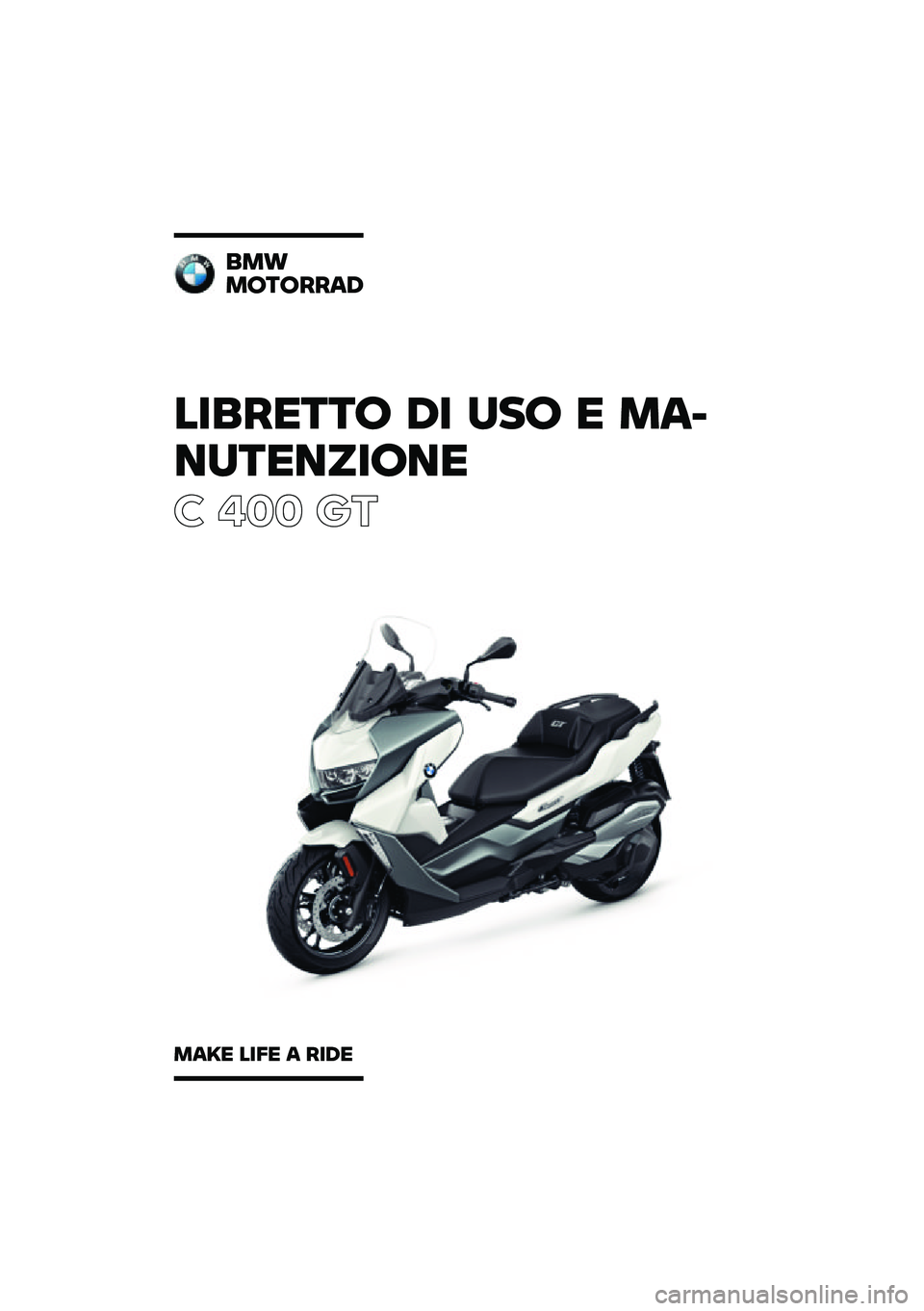 BMW MOTORRAD C 400 GT 2020  Libretto di uso e manutenzione (in Italian) 