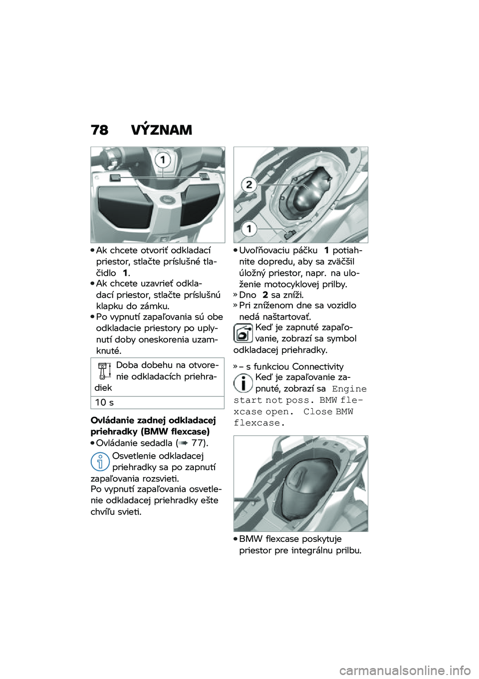 BMW MOTORRAD C 400 GT 2020  Návod na používanie (in Slovak) �K�L ��Y�P���	
�1� � �� ��� �������- �������� ����������\f ������� ��������$�+ ����������;�!�1� � �� ��� ��������- ��������� �