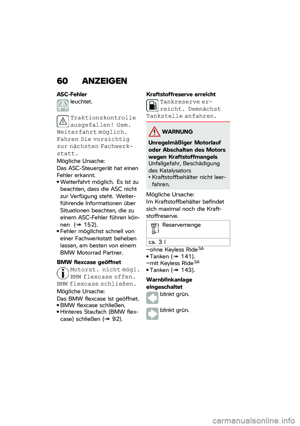 BMW MOTORRAD C 400 X 2021  Betriebsanleitung (in German) �4�
 ���6�����
����$���+���\b
�#��������
�� ��#�����$�#���� ������"�$���*������ �;��2�(������ �*��� � �2�1����%��(���� �� ��� �6�� �$�