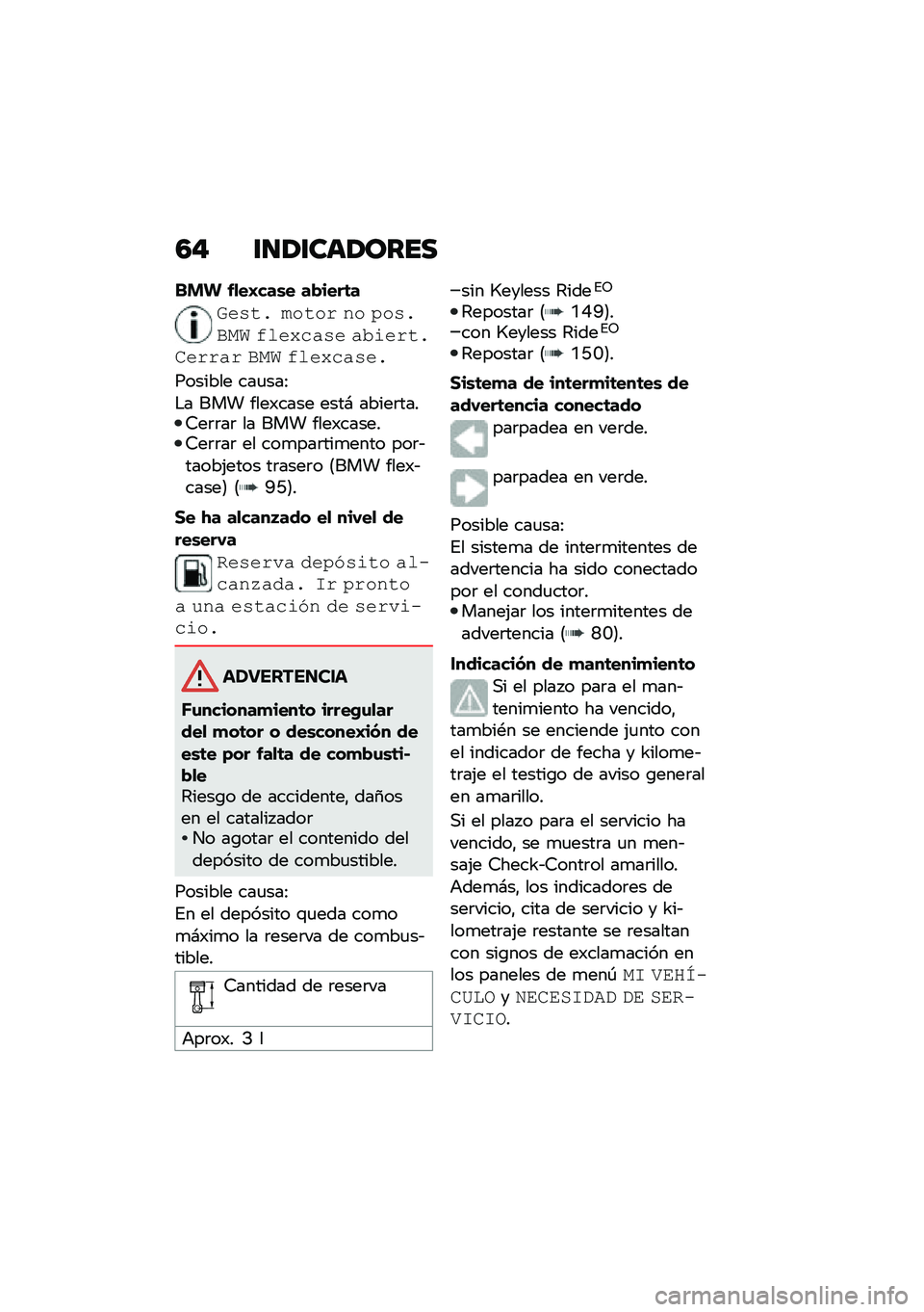 BMW MOTORRAD C 400 X 2021  Manual de instrucciones (in Spanish) �3� �\f�
�/�\f���/����
���  �&�
��E���\b� ��!����	�
�7��,��) �&����( �%� �5��,�)�-�� ����8�"�$�,� �$�1���(��)�
��(�(�$�( �-�� ����8�"�$�,��)
������� ��