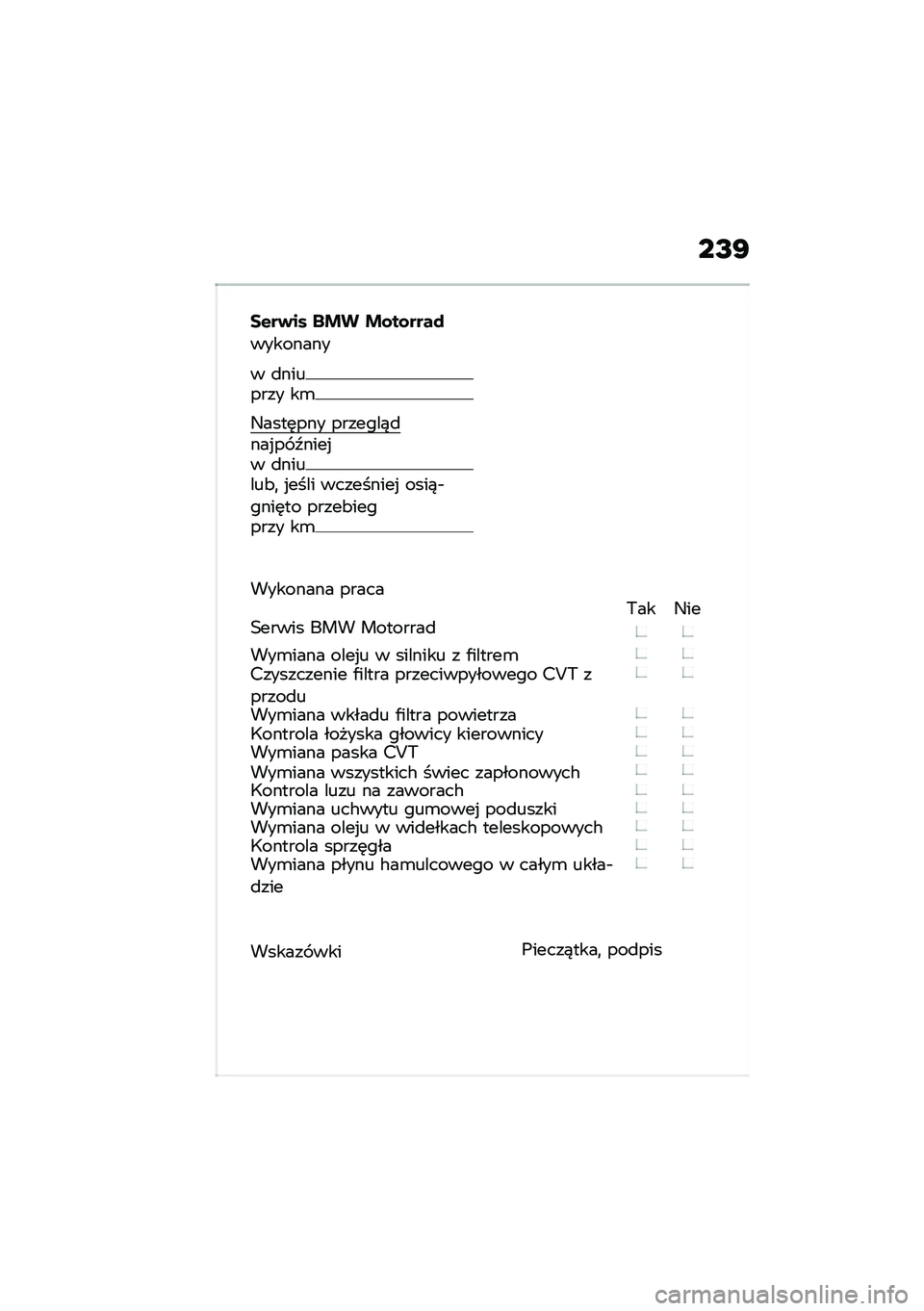 BMW MOTORRAD C 400 X 2021  Instrukcja obsługi (in Polish) ��I�G
��$��)�� ��&� �&�\f��\f����
��������
� �
������� ��\b
�9����	��� �������)�
���%�� �E����%� �
������&�
 �%���� ���������% ����)