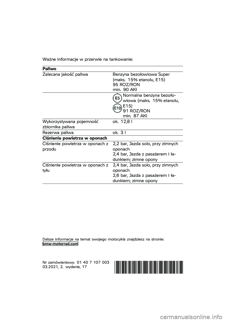 BMW MOTORRAD C 400 X 2021  Instrukcja obsługi (in Polish) �!��"�\f� ��\f���
�	���� � ��
���
��� �\f� �
��\f�����\f���=
������
�.������\f� �����$� ������ �6��\f���\f� �<����-������ �>�\b���
��	��