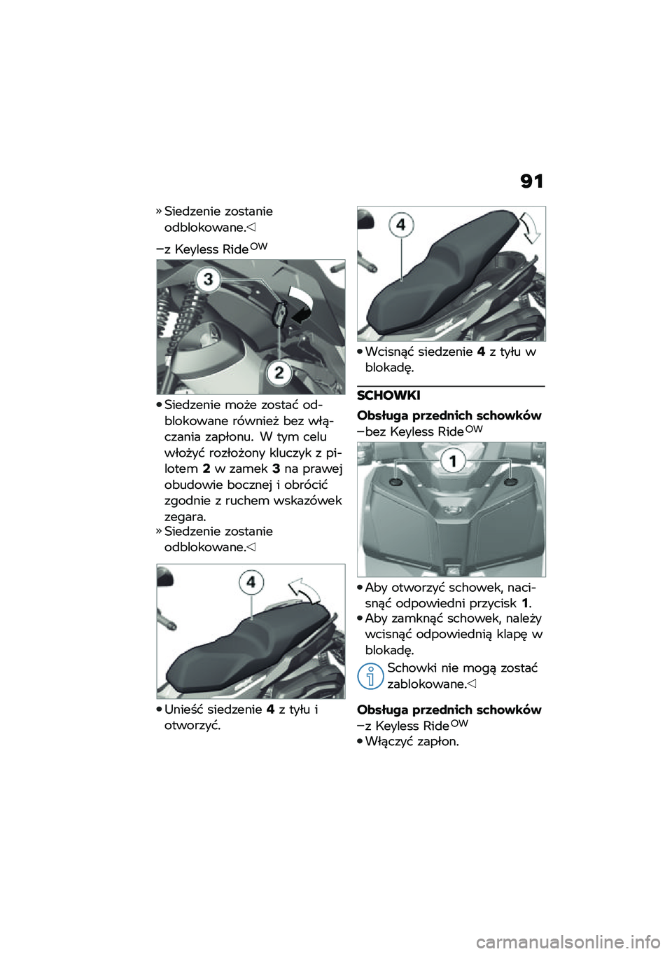 BMW MOTORRAD C 400 X 2021  Instrukcja obsługi (in Polish) �G�\f
�1���
����� ����������
�&���������!
� �<������ �,��
��;�
�1���
����� �\b��� ������ ��
�$�&�������� �� ����� �&�� ���)�$���