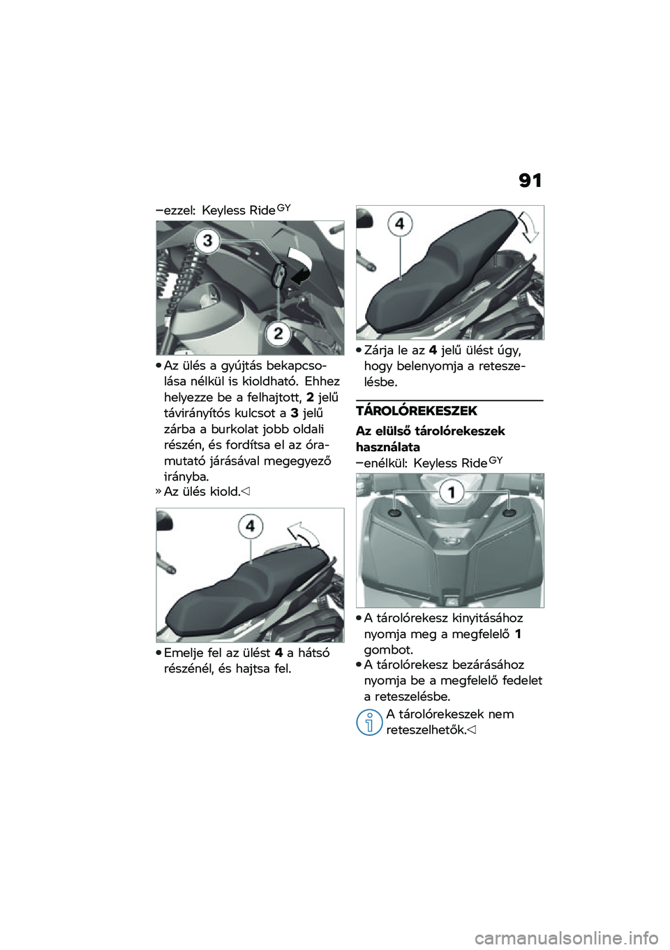 BMW MOTORRAD C 400 X 2021  Kezelési útmutató (in Hungarian) �J�
�
���
��I �9�
���
�� �A�(��
�<�=
�)� �	��!� � ������� �$�
�\f��-�.���"���� ��!��\f�	� �(� �\f�(�������,�% �8���
���
���
���
 �$�
 � �/�
�������