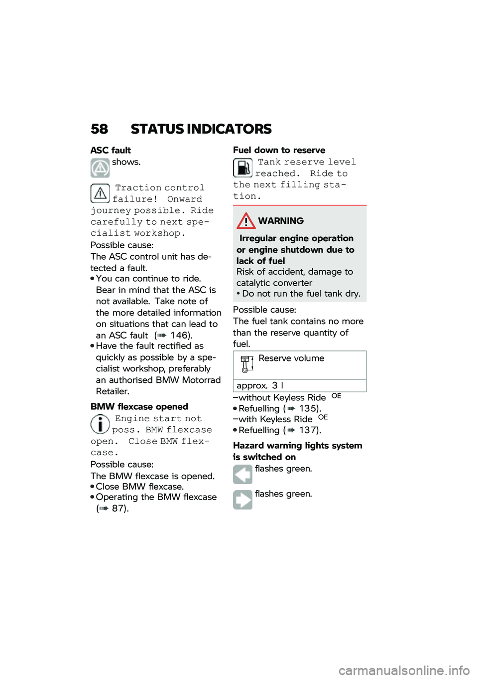BMW MOTORRAD C 400 X 2020  Riders Manual (in English) �.�: ������ ���6�������
��+� �$����
������
��!�"�����  ��� ��!���/�"���-�!�� �\b� �)�"�!�0�2��-�!� �� �,��+�+��%���$ ���0���"�!��/�-��� �� � �