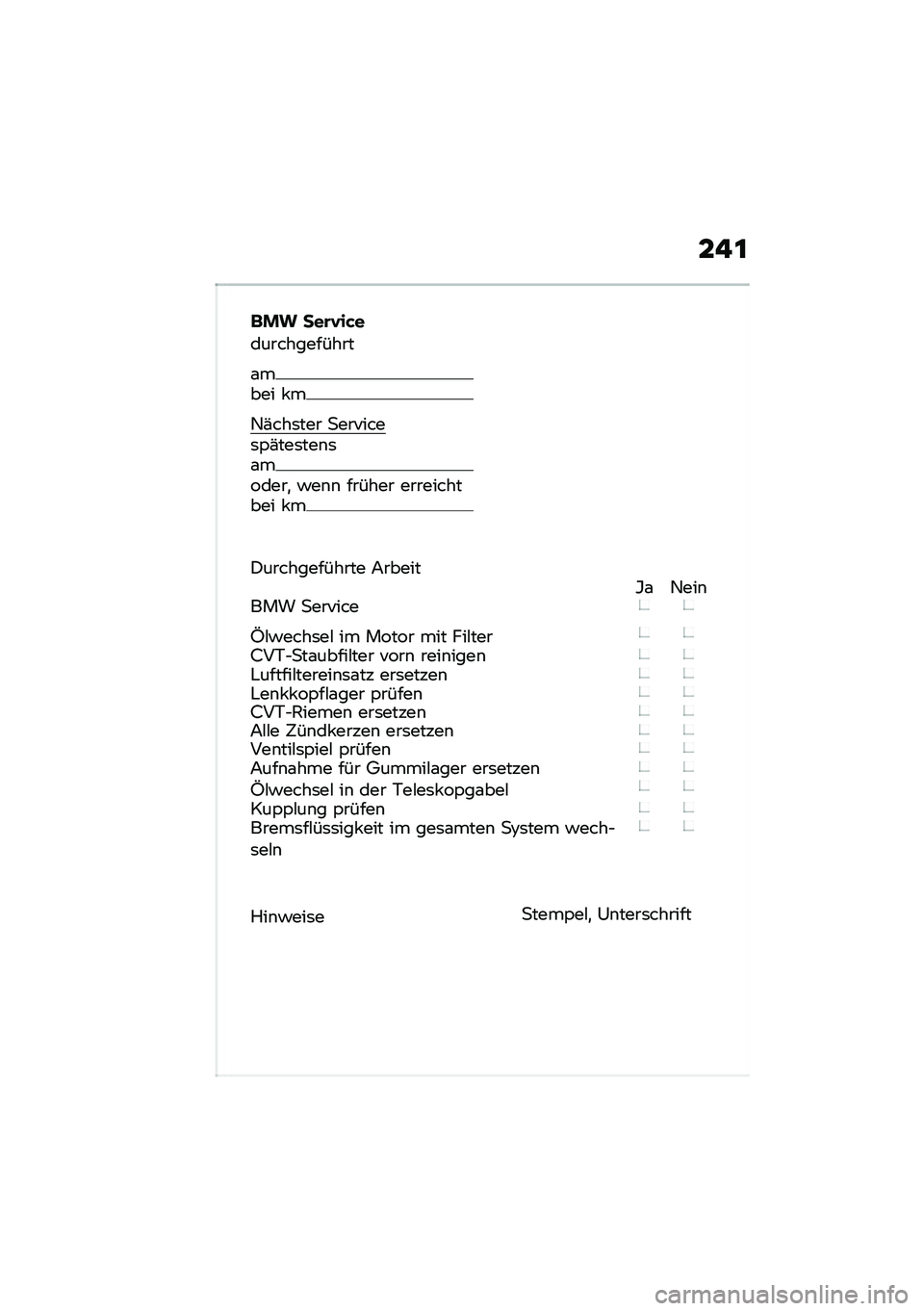 BMW MOTORRAD C 400 X 2020  Betriebsanleitung (in German) �� �\f
�	�� ���\b�,��&�
������������
�\f���� � �
�6�(���	��� �
�������	�,�(���	���\b�	�\f������
 �!��\b�\b ������ ����������� � �
�)���