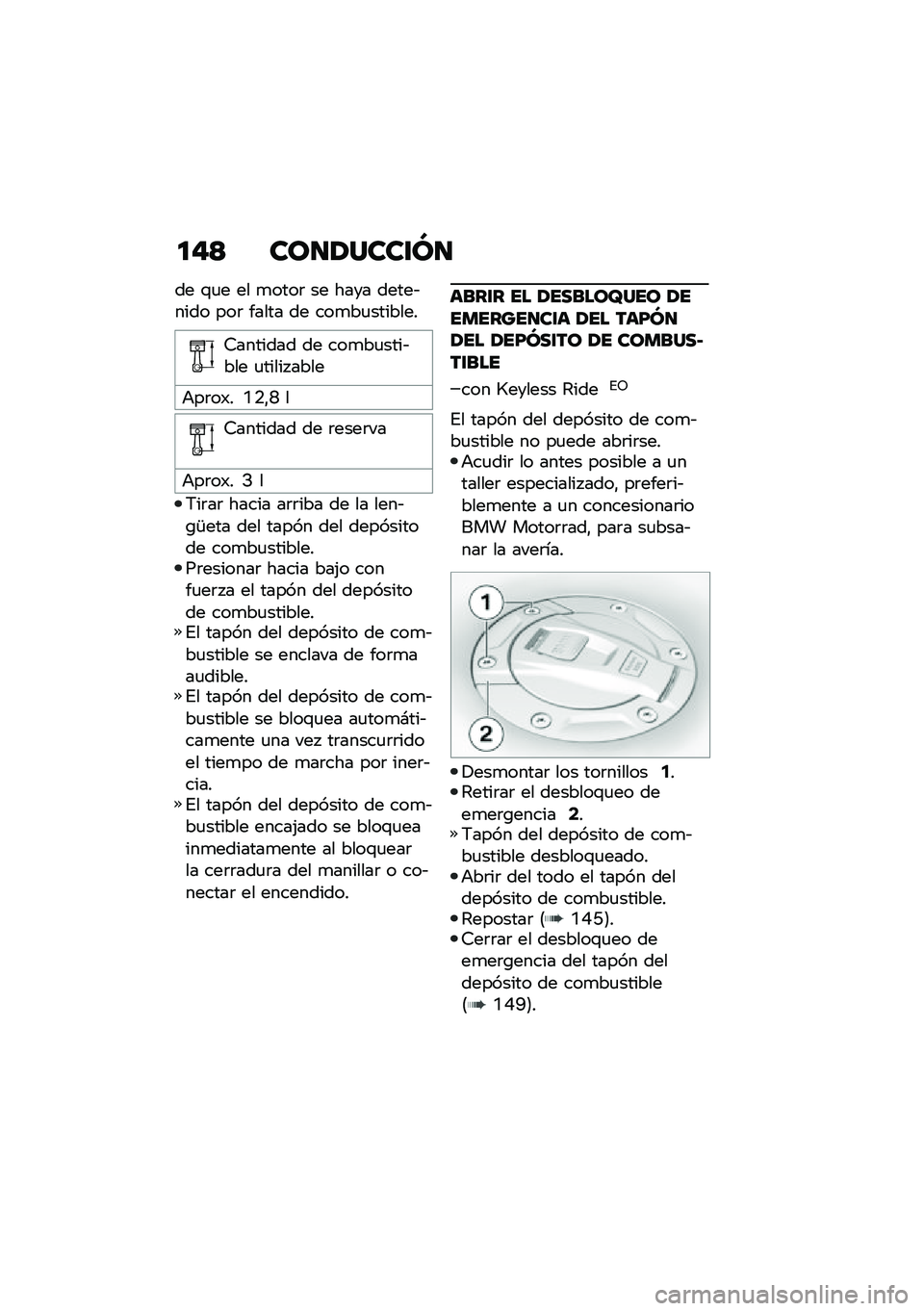 BMW MOTORRAD C 400 X 2020  Manual de instrucciones (in Spanish) �
��> ���
�/����\f�N�
�� �\f�
� �� �
����	 �� ���� �����&���� ���	 ����� �� ���
��
�������
�9������� �� ���
��
����&��� �
����� �