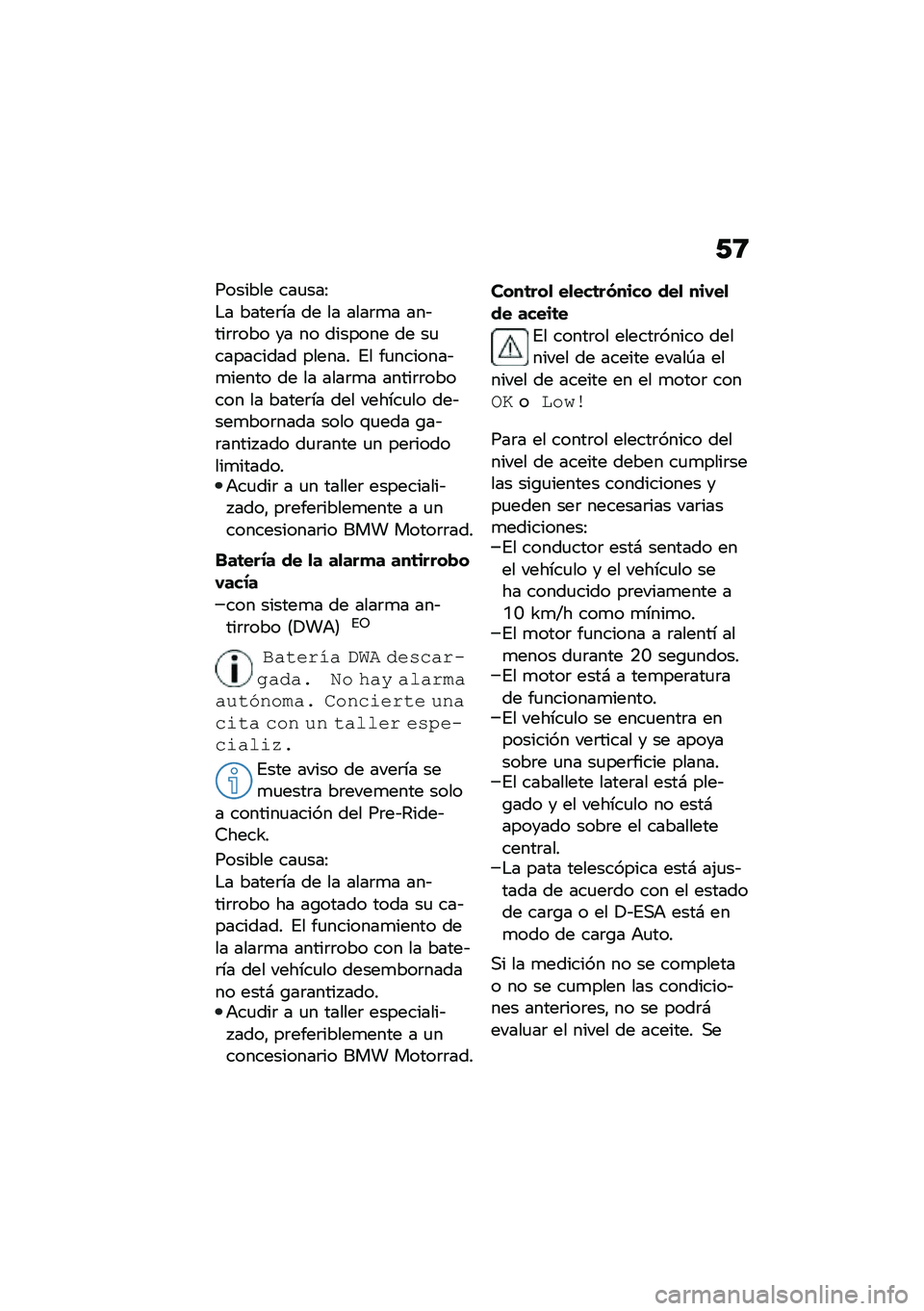 BMW MOTORRAD C 400 X 2020  Manual de instrucciones (in Spanish) �-�8
������� ���
���>
�$� �����	�� �� �� ����	�
� ���&���	�	��� �� �� ������� �� ��
��������� ������ �%� ��
�������&�
����� �