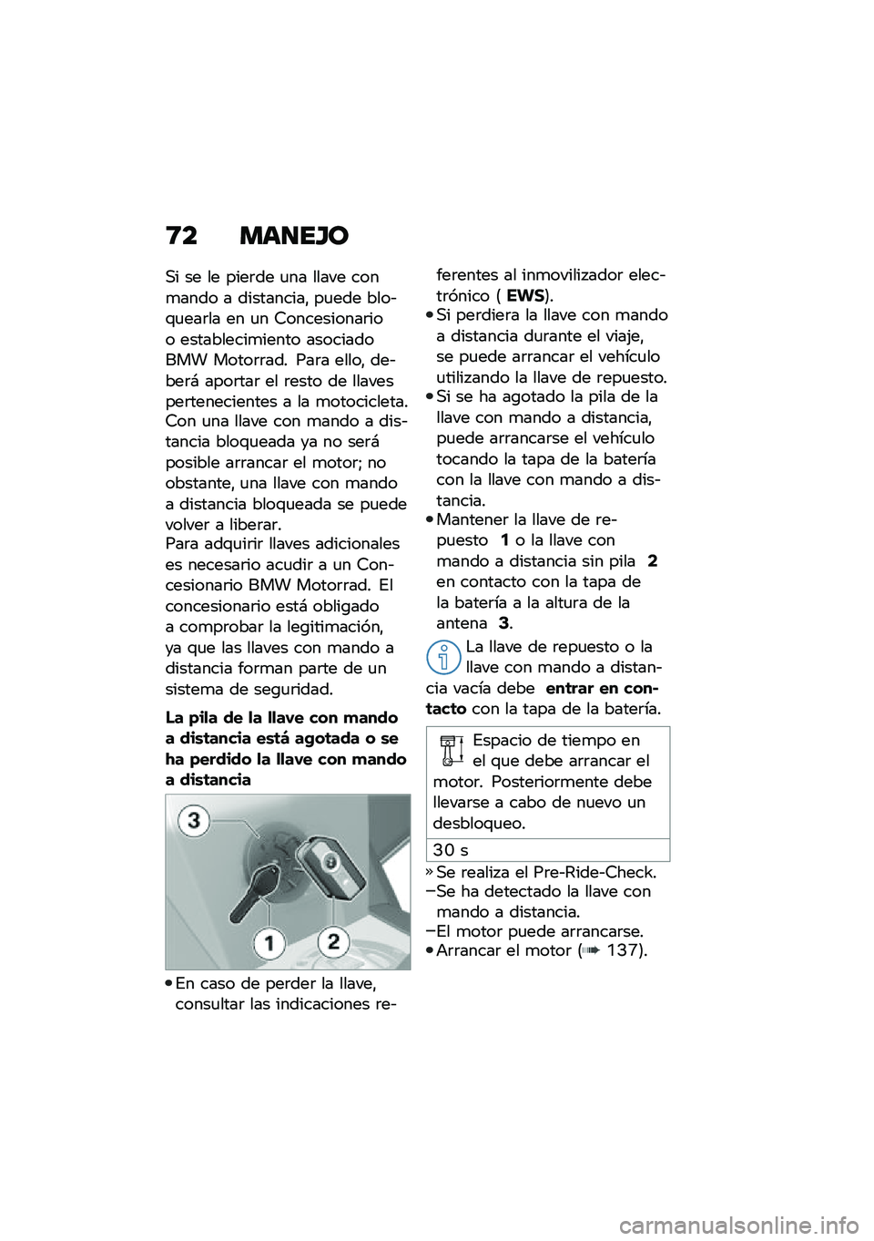 BMW MOTORRAD C 400 X 2020  Manual de instrucciones (in Spanish) �8� ���
��I�
�,� �� �� ����	�� �
�� ����� ����
���� � ����������" ��
��� ����&�\f�
���	�� �� �
� �9����������	��� ����������
�