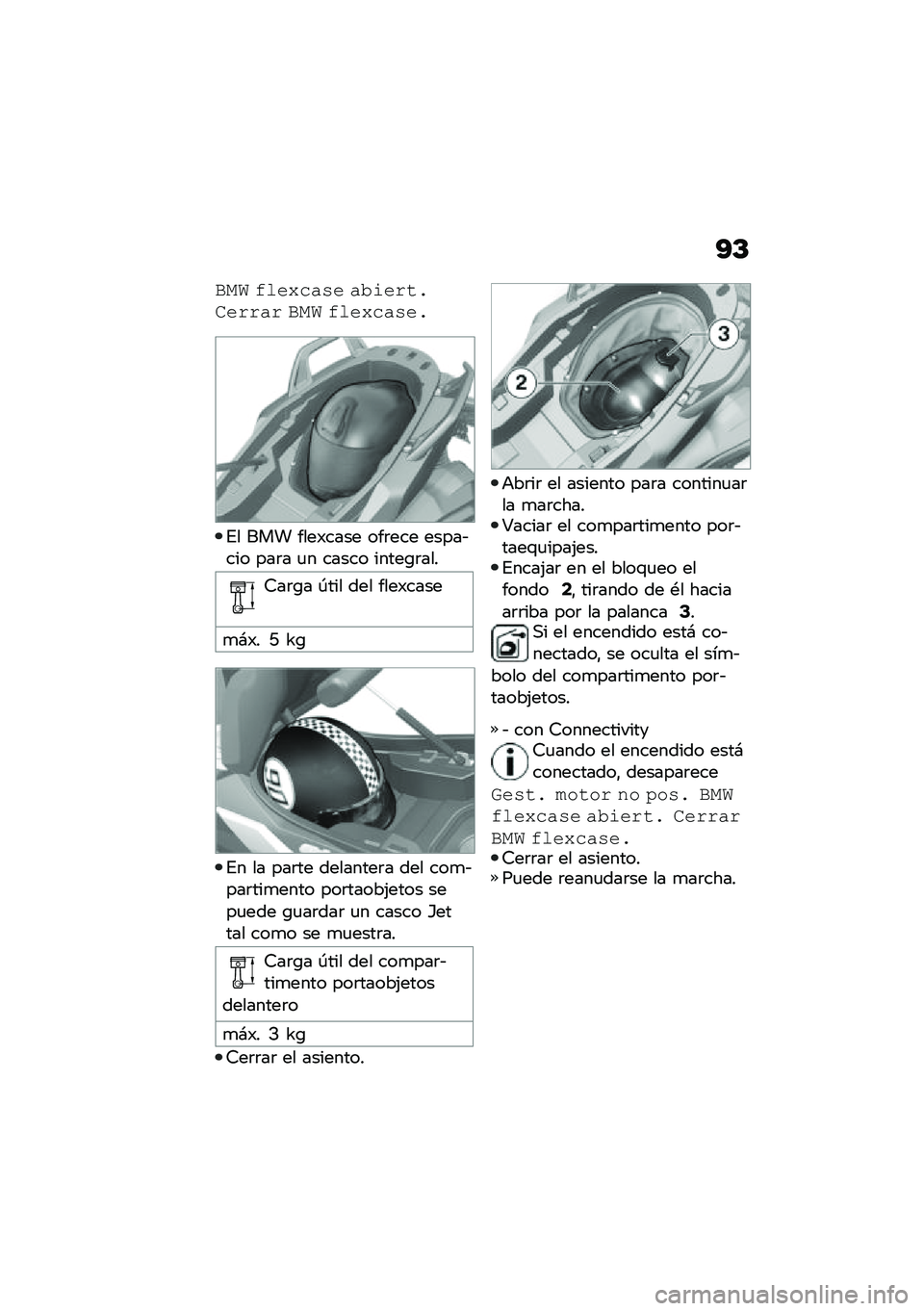 BMW MOTORRAD C 400 X 2020  Manual de instrucciones (in Spanish) �A�D
��� �$���7�� �.� � �,���%�(�&�
��%�%� �% ��� �$���7�� �.��&
�%� ��� ����)���� ���	��� �����&��� ���	� �
� ����� �����\b�	���
�9��	�\b� �-