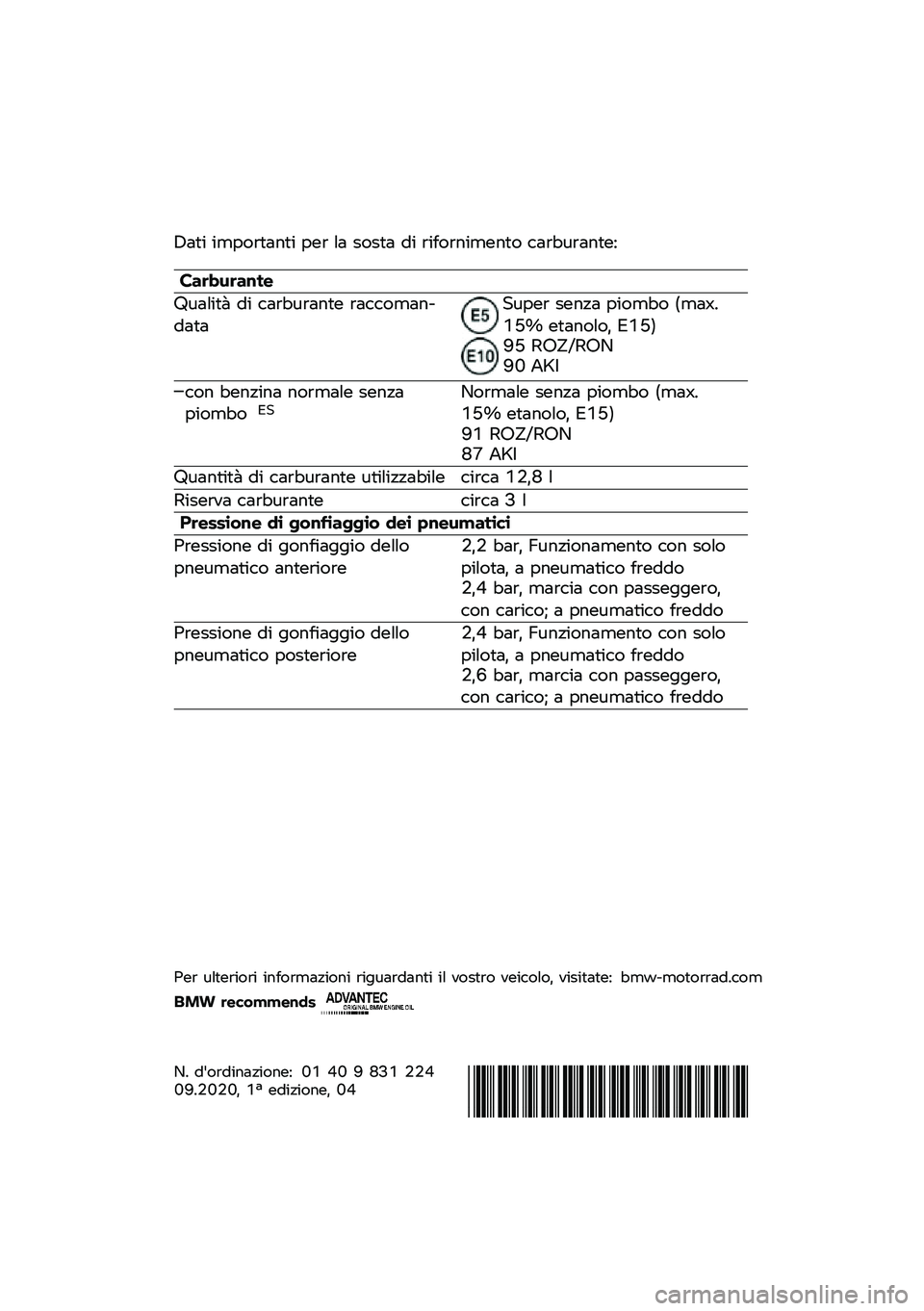 BMW MOTORRAD C 400 X 2020  Libretto di uso e manutenzione (in Italian) �8���\f �\f�	�#��
���
��\f �#��
 �� ����� ��\f �
�\f���
�
�\f�	��
�� ���
� �\b�
��
���9
���������\b�	
�:�\b���\f��) ��\f ���
� �\b�
��
�� �
�����	��
�$�