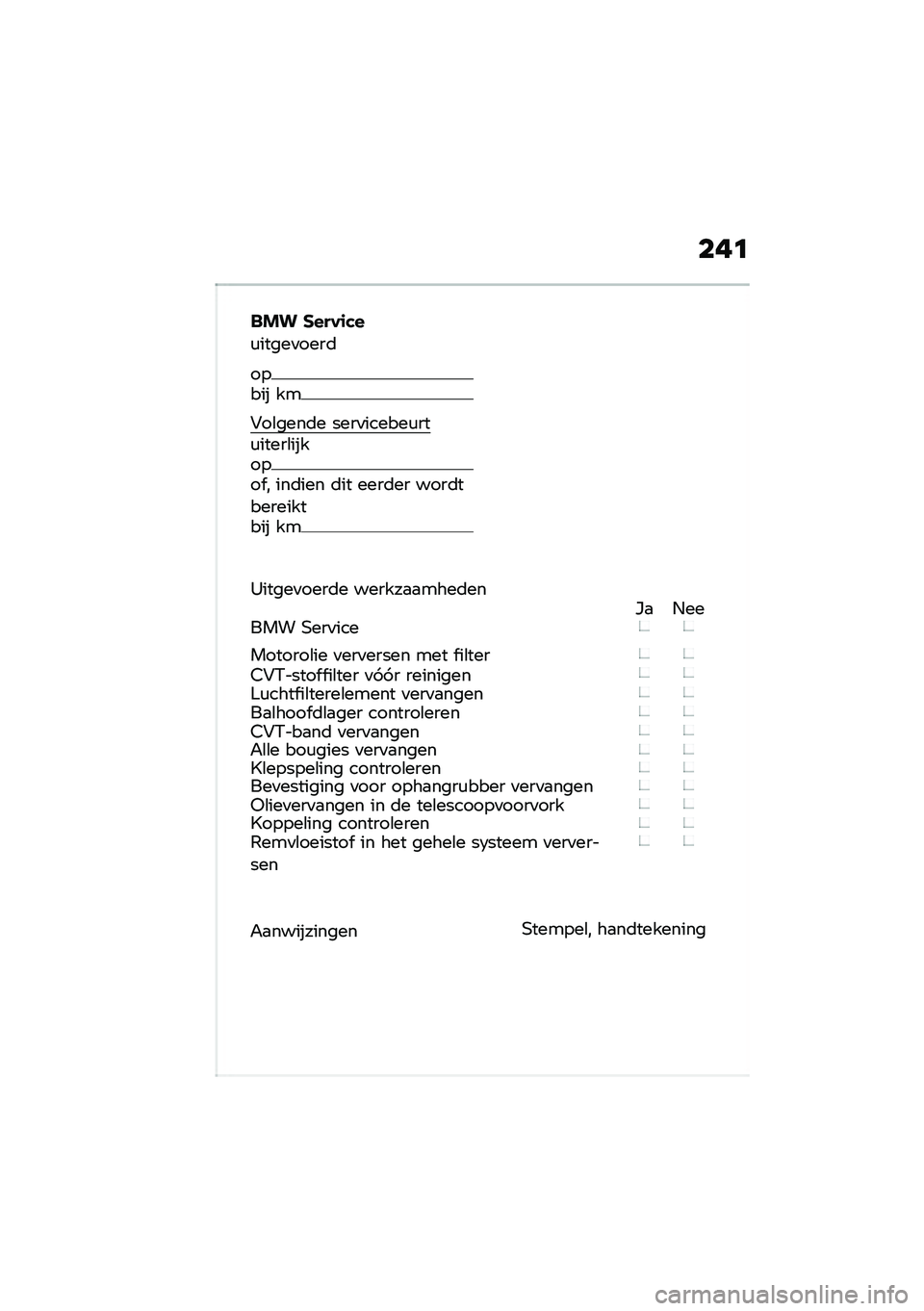 BMW MOTORRAD C 400 X 2020  Handleiding (in Dutch) ���	
��� �����\f��
�\f�����
����	
����� ��
�#��\b����	� ����
������\f���\f�����\b������� � ���	��� �	�� ����	�� ����	���������