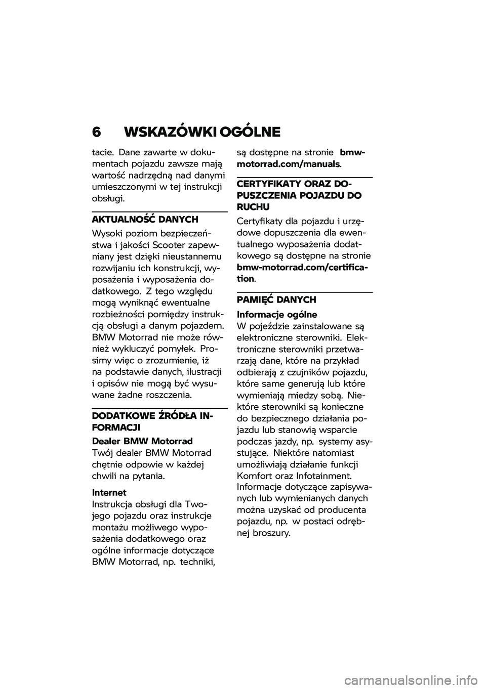 BMW MOTORRAD C 400 X 2020  Instrukcja obsługi (in Polish) �: ��������� ������
������! �+��� ������� � �
����$�\b������# ���%���
� ������ �\b��%�)������� ���
���	�
��) ���
 �
����\b���\b��