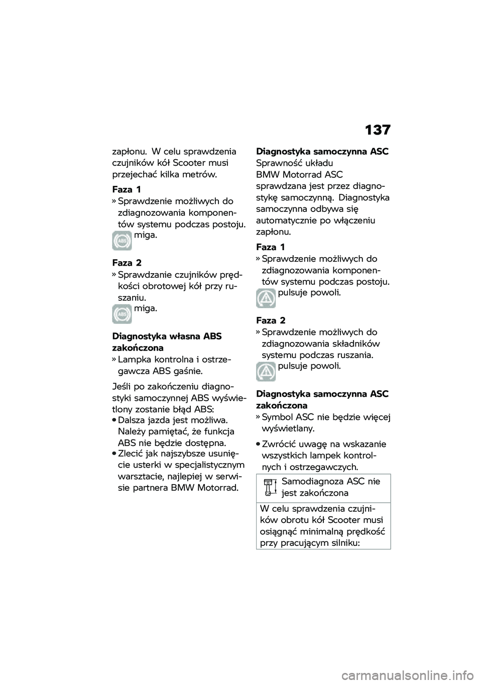 BMW MOTORRAD C 400 X 2020  Instrukcja obsługi (in Polish) �\f�I�D
��������! � ���� ������
���������%���� � �� � �1������ �\b��������%���#�� ����� �\b���� ��!
�T��3� �8
�1�����
����� �\b���