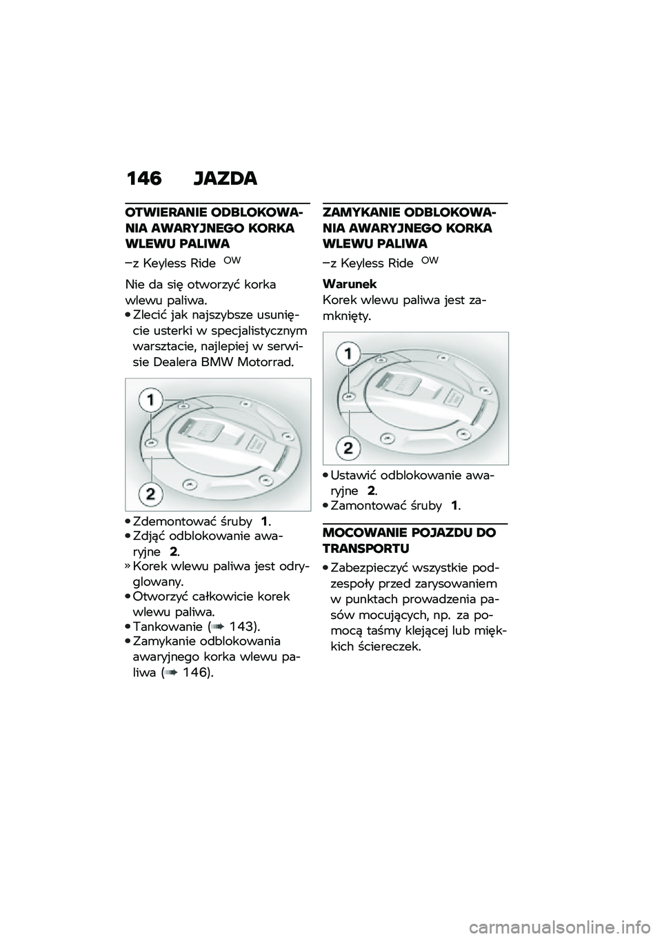 BMW MOTORRAD C 400 X 2020  Instrukcja obsługi (in Polish) �\f�"�: ����4�
������O���� ��4��������@��� ����O�Q����� ���O�������N ������
� �<������ �,��
��;�
�9�� �
� ���	 �������� ������