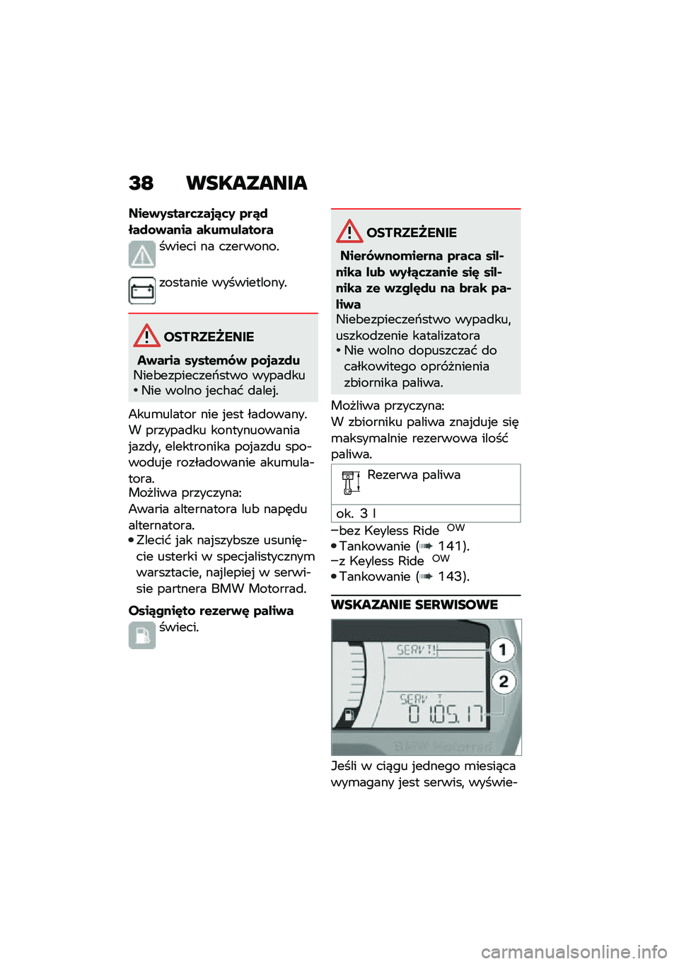 BMW MOTORRAD C 400 X 2020  Instrukcja obsługi (in Polish) �I�E ���������
���&�+�2�����	�3��
�6�	�2 �4��6�)���)�\f�+���� ��\b��*�����\f��
������ �� ���������!
�������� ������������!
������