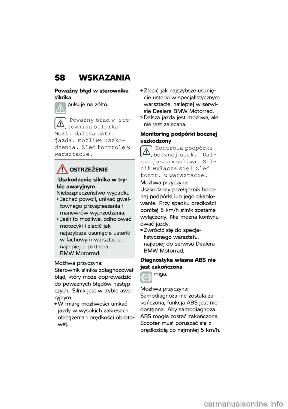 BMW MOTORRAD C 400 X 2020  Instrukcja obsługi (in Polish) �2�E ���������
��\f�+��N��2 �
��6�) �+ ���&��\f�+���\b�������\b�
������%� �� �� ����!
���4��7�3�  �+�1�6� �4 �&�#�$��,��4�3�"�!� �&�"��3�"�!�����7��* 