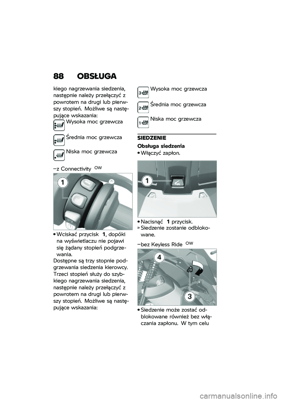 BMW MOTORRAD C 400 X 2020  Instrukcja obsługi (in Polish) �E�E ����M�N��
����� ����������� ����
������
�����	���� ������ ������)���� ���������\b �� �
���� ���& ������$��� ������