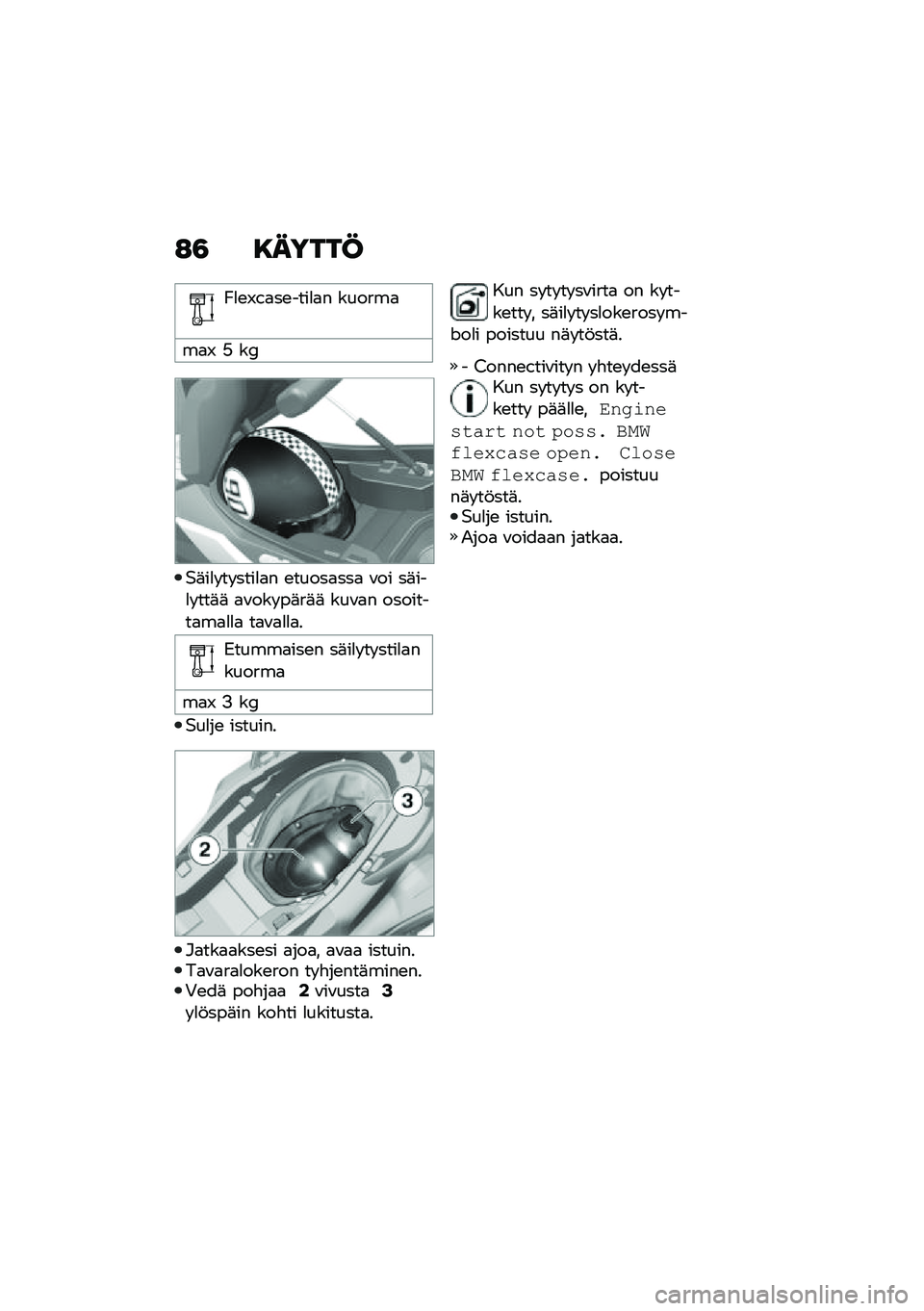 BMW MOTORRAD C 400 X 2020  Käsikirja (in Finnish) �:�3 �8�����C
�M�
�\b�K��
��\b����
�
� ������

��
�K �A ��;
�$�	��
� �� ����
�
� �\b�����
���
 �\f�� ��	���
� ���	�	 �
�\f��� ��	��	�	 ���\f�
� �������