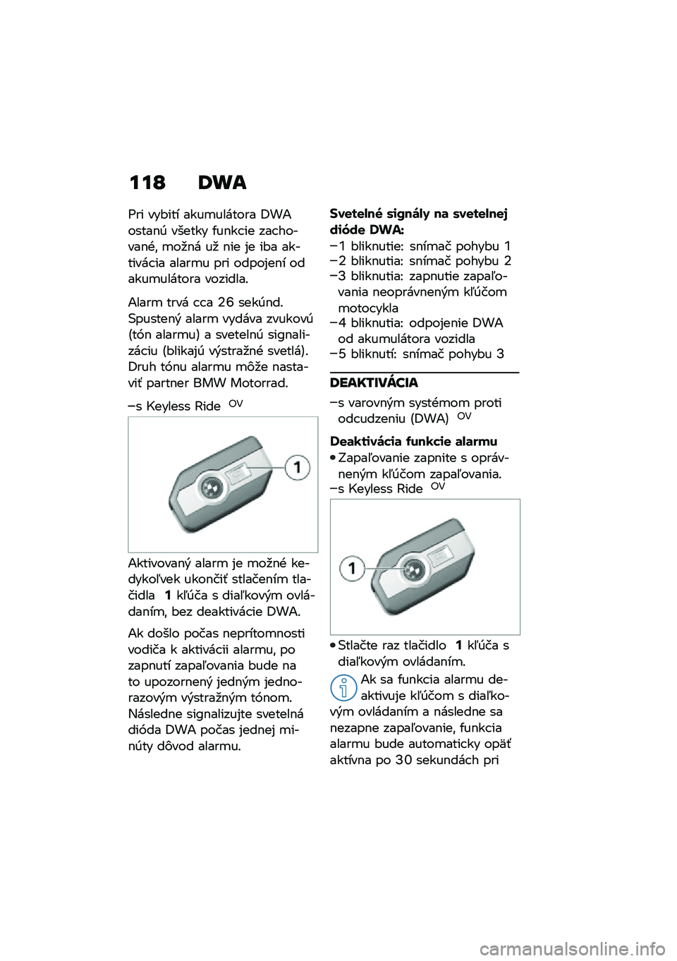 BMW MOTORRAD C 400 X 2020  Návod na používanie (in Slovak) ���L �:�
�
�A�� ���#��� ����
������� �<��1�����$�0 ������ �/��$�� �� ��� ������$�+�\f �
��
�$� ��
 �$�� �%� ��#� �������� �� �����
� ��