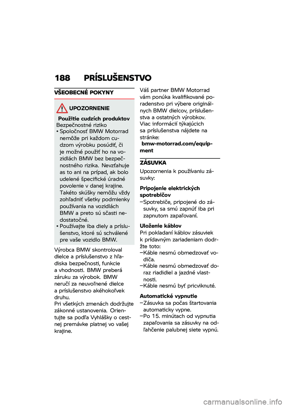 BMW MOTORRAD C 400 X 2020  Návod na používanie (in Slovak) ��L�L ��F�a��I�W�����/��
�����\b���� ������
�����������
�����\f��\f�
 �������2 ������1����������$����$�+ �������(������$���- 