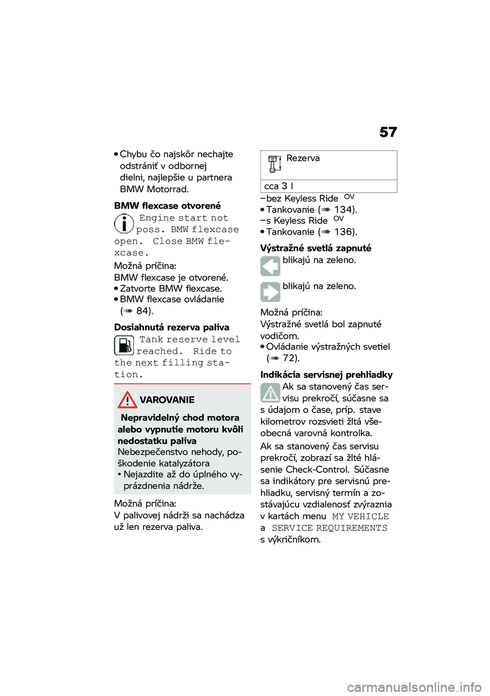 BMW MOTORRAD C 400 X 2020  Návod na používanie (in Slovak) �-�K
�C���#� �� �$��%���)� �$�� ���%���������$��- � ���#���$��%�����$��\f �$��%������ � �����$������ ���������!
�!��( ��.�
�O��	�/�
 ���