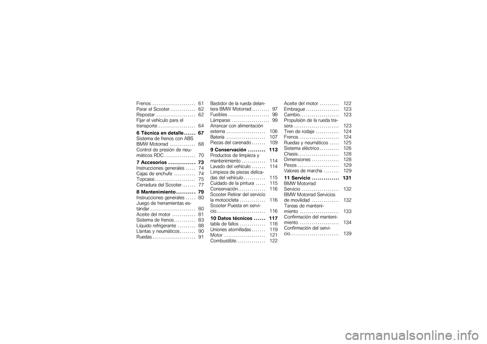 BMW MOTORRAD C 600 SPORT 2012  Manual de instrucciones (in Spanish) �;�	���� � � � � � � � � � � � � � � � � � � � � � � �4�+�(��	��	 �� �������	 � � � � � � � � � � � � � �4�0�>�������	 � � � � � � � � �