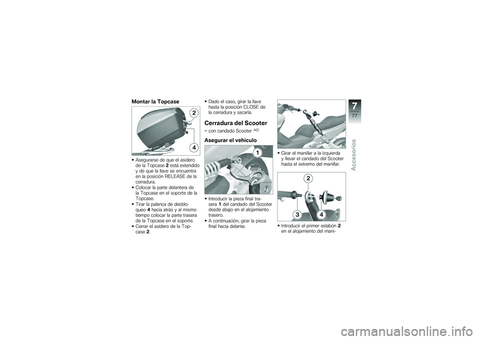 BMW MOTORRAD C 600 SPORT 2012  Manual de instrucciones (in Spanish) ��	���
� ��
 �%�	�7��
��
�&���\b�
�	��	�� �� �\f�
� �� ������	��� �� �9�����������  ���������� �� �\f�
� �� ����� �� ����
����	��� 