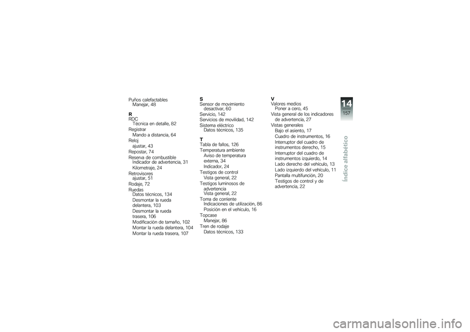 BMW MOTORRAD C 650 GT 2014  Manual de instrucciones (in Spanish) �(�
�<�� �����"�������������$��	� �,�.
�>�?�)�7�9�%����� �� �������� �.�8
�?��\b����	��	����� � ���������� �0�,
�?����$��$�
����	� �,�-
