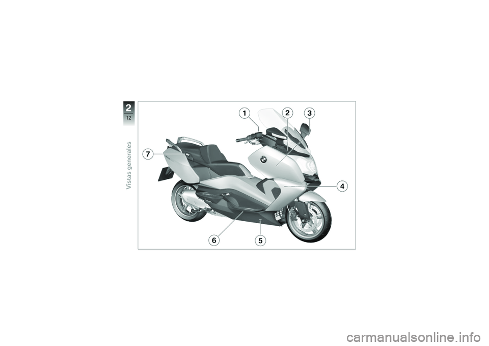 BMW MOTORRAD C 650 GT 2012  Manual de instrucciones (in Spanish) �
�+�8
�2�����
��������
��� 