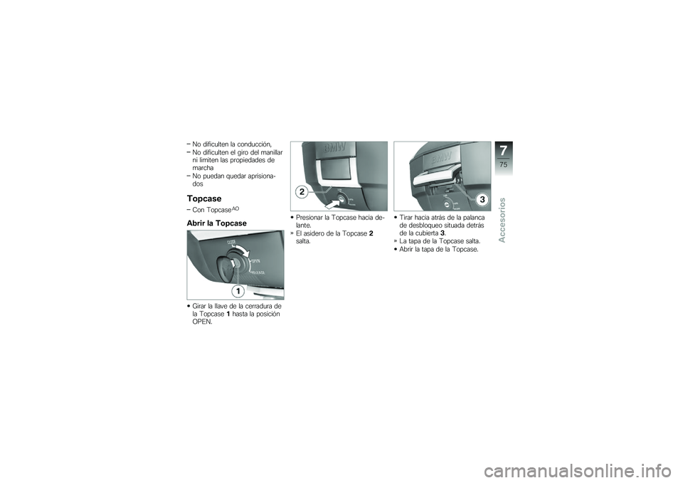 BMW MOTORRAD C 650 GT 2012  Manual de instrucciones (in Spanish) �� ���"���
���� �� �����
����#��
�� ���"���
���� �� �\b��	� ��� �
�������	�� ���
���� ��� ��	��������� ���
��	���
�� ��
���