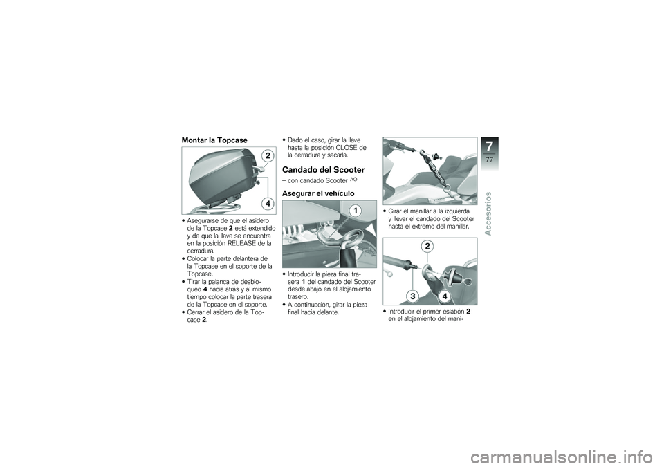 BMW MOTORRAD C 650 GT 2012  Manual de instrucciones (in Spanish) ��	���
� ��
 �&�	�8��
��
�&���\b�
�	��	�� �� �\f�
� �� ������	��� �� �9�����������  ���������� �� �\f�
� �� ����� �� ����
����	��� 