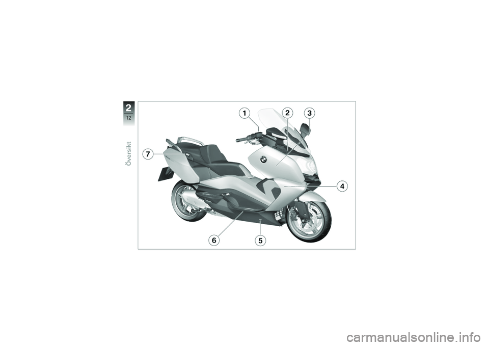 BMW MOTORRAD C 650 GT 2012  Instruktionsbok (in Swedish) �!
�*�8
�3�"��
���
��\f 