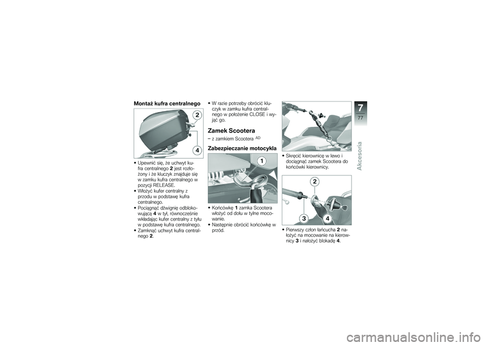 BMW MOTORRAD C 650 GT 2012  Instrukcja obsługi (in Polish) �
�����4 ��$�6�� �����������
�@������* ����	 �
� ���#��� ����)�� �������������$��� ���\f����
��� � �
� �����\f�� �\f���$�
��$� �