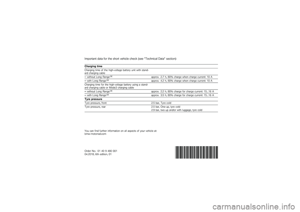 BMW MOTORRAD C EVOLUTION 2018  Riders Manual (in English) ������
��\f�
 ���
� ��� �
�\b� ��\b���
 ���\b�	�
�� �
�\b��
�# ���� �8�)��
�\b�\f�	�
�� ���
��8 ���
�
�	��\f�"�9
���
����� ����
��\b����	�\f� �
�	��