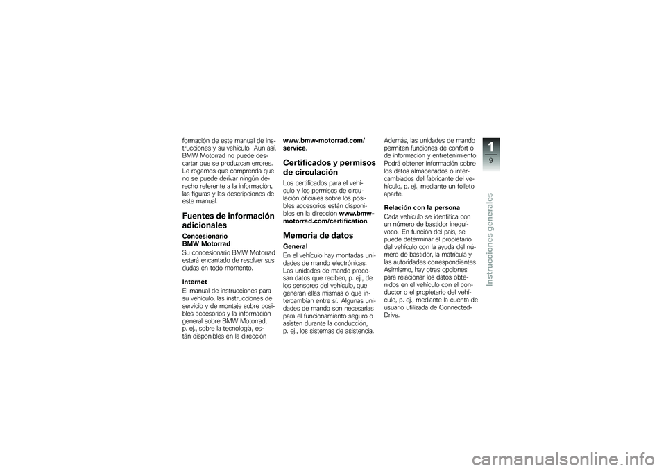 BMW MOTORRAD C EVOLUTION 2018  Manual de instrucciones (in Spanish) ���	�
����&� �� ���� �
���
�� �� ������	�
������� � ��
 ������
��� �+�
� ����"��� �����	�	�� �� ��
��� �������	���	 �\f�
� �� ��	