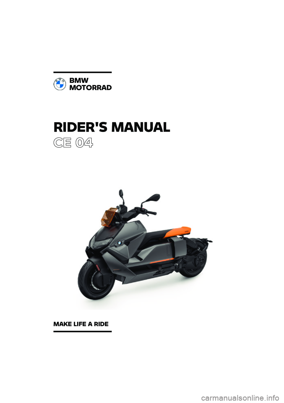 BMW MOTORRAD CE 04 2021  Riders Manual (in English) 