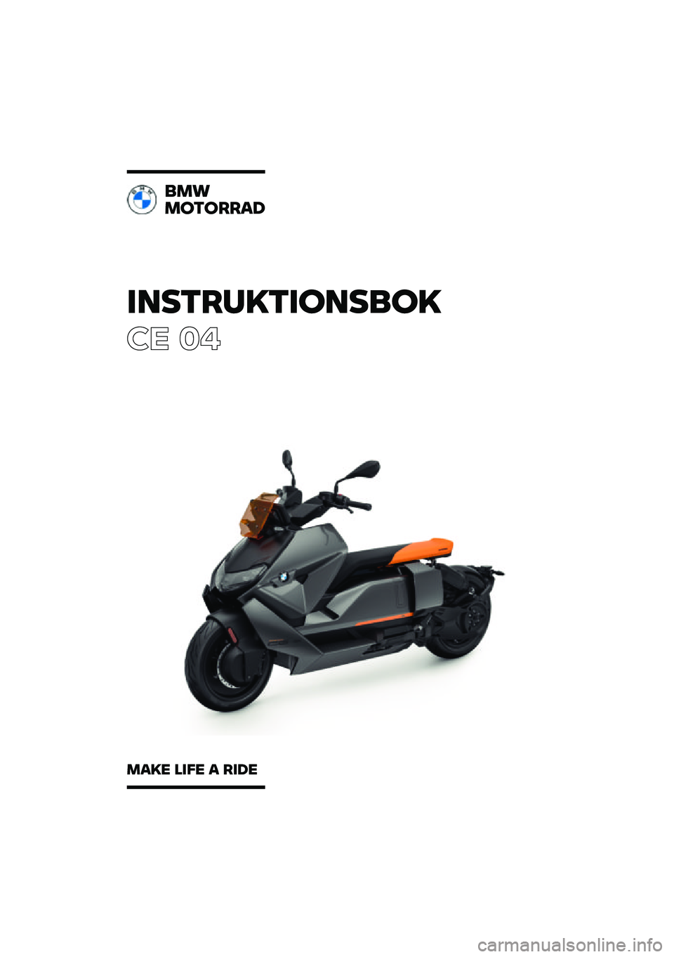BMW MOTORRAD CE 04 2021  Instruktionsbok (in Swedish) 