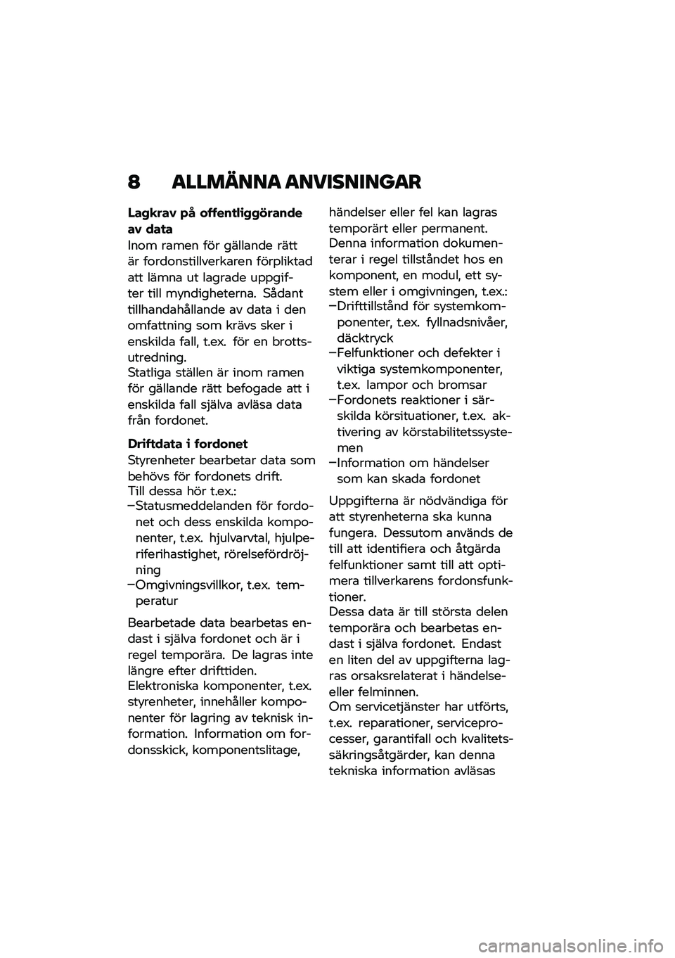 BMW MOTORRAD CE 04 2021  Instruktionsbok (in Swedish) �A �
�������
 �
���������
�
�/���
���0 �� ������
��\b���"�������0 ���
�
�-��\f� ��\b��� ��� �����\b��
� ������ ��\f��
�\f��
�������