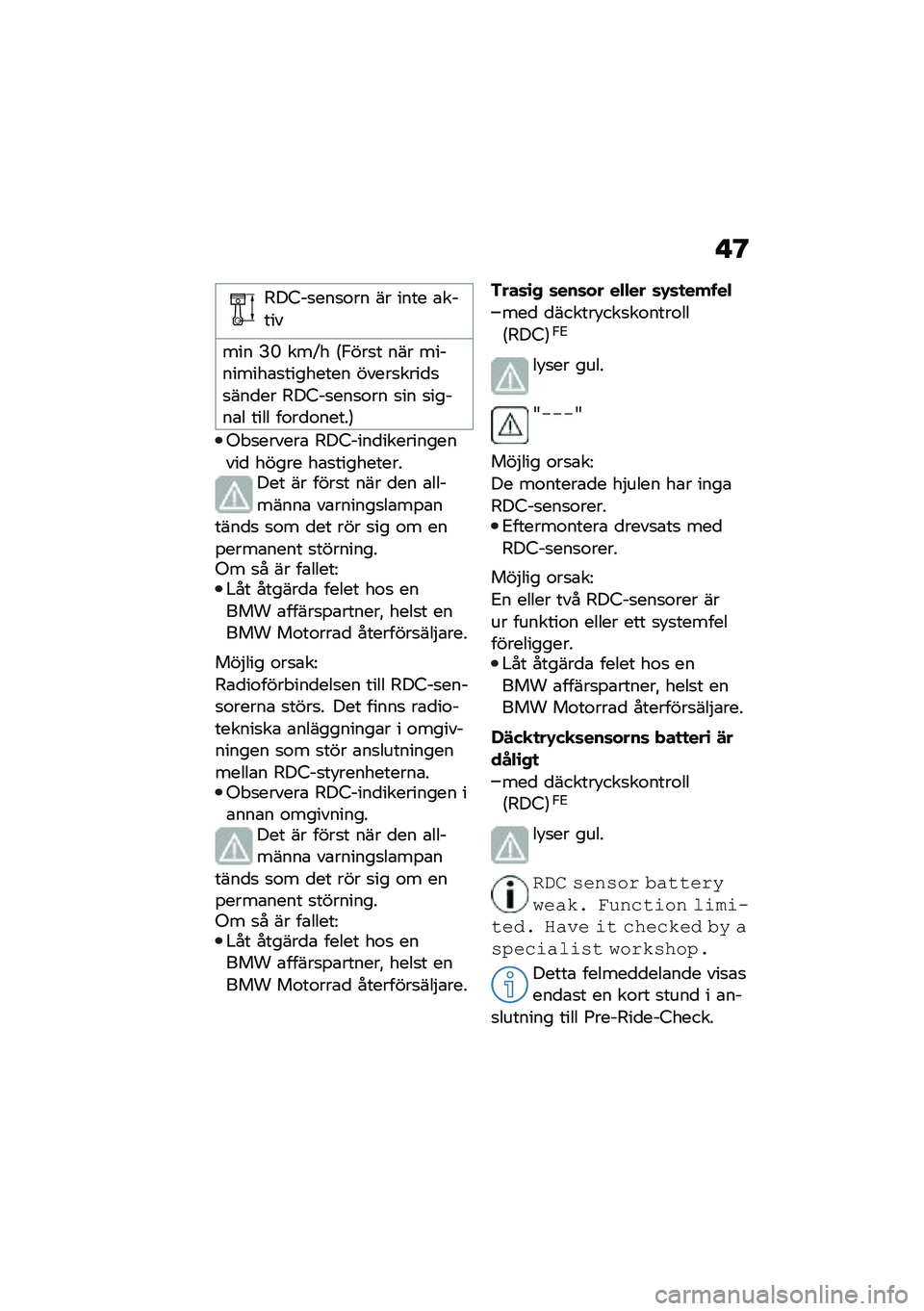 BMW MOTORRAD CE 04 2021  Instruktionsbok (in Swedish) � �@
�6��5��
���
�\f�� �� ���� �\b�����
��� �?�N ���H� �7�/���
� ��� ���������\b�
�������� �����
����
�
�
���
�� �6��5��
���
�\f�� �
�� 