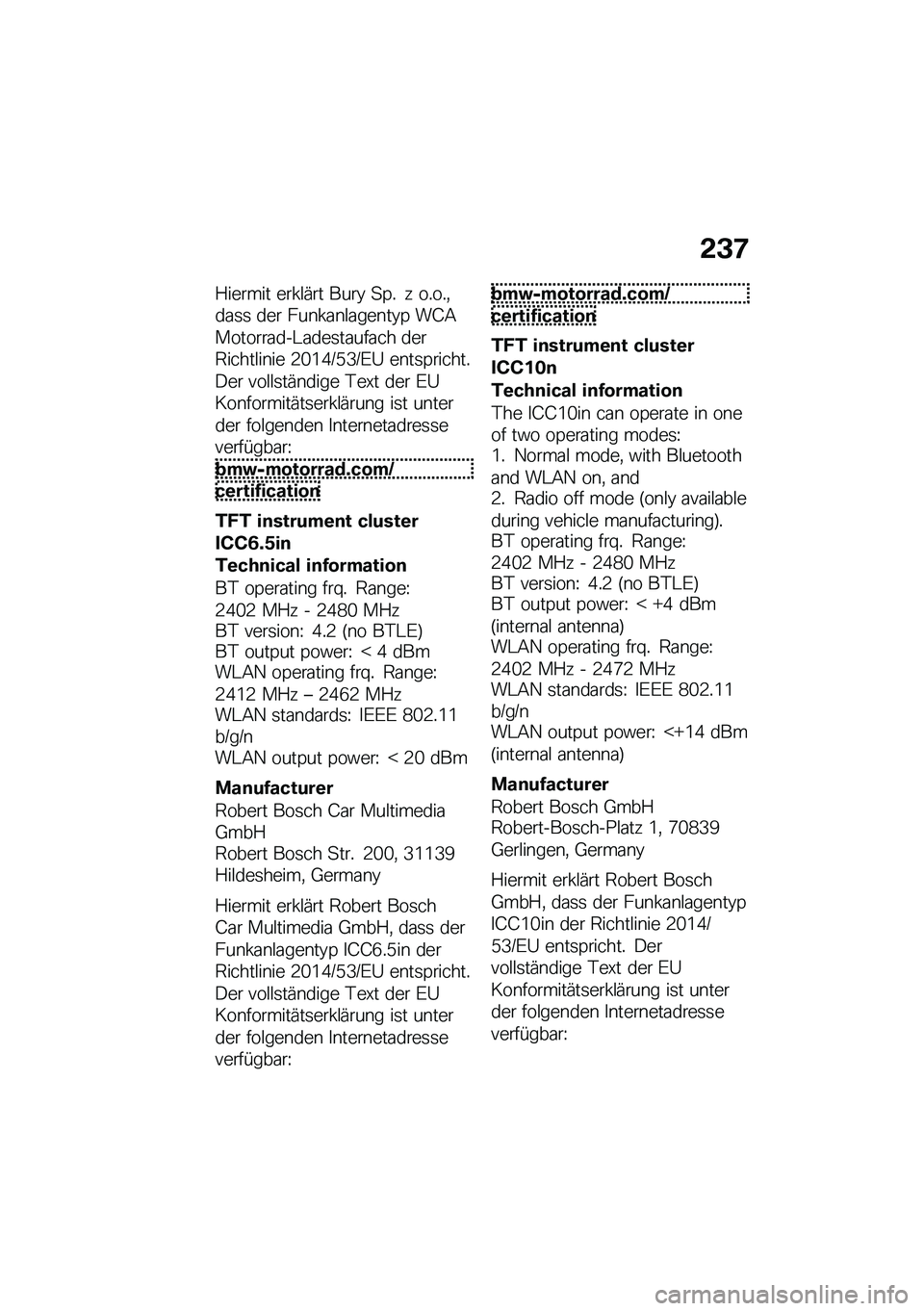 BMW MOTORRAD CE 04 2021  Руководство по эксплуатации (in Russian) �&�C�6
�m�S�I��i�S� �I��s�u�