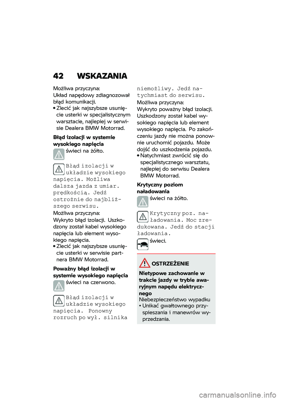 BMW MOTORRAD CE 04 2021  Instrukcja obsługi (in Polish) �"� ���������
������� ����������A
�9����
 ����	�
��� ��
�����������&��)�
 ���\b�������%��!�"����� �%�� ���%����&��� ������	�
