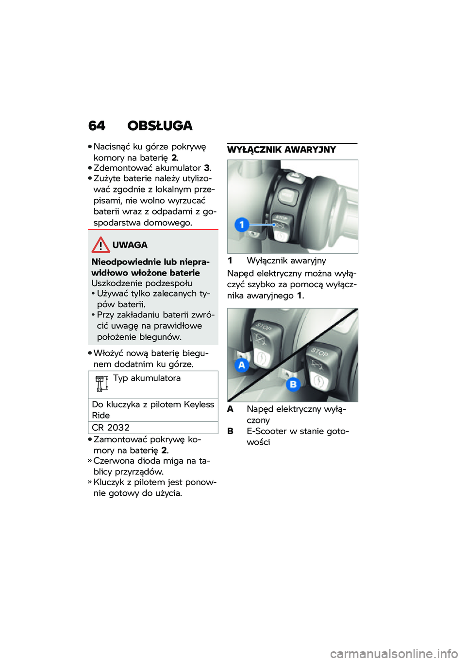 BMW MOTORRAD CE 04 2021  Instrukcja obsługi (in Polish) �4�" ����M�N��
�4������)� �� �� ��� �������	���\b��� �� �&������	�;�!�"�
��\b������� ����\b�������=�!�"����� �&������ ������ ���