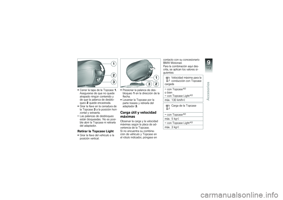 BMW MOTORRAD G 310 GS 2018  Manual de instrucciones (in Spanish) �8��	�	��	 �� ���� �� �� �<���������+���\b�
�	��	�� �� �\f�
� �� �\f�
������	����� ����\b�-� ��������� ��� �\f�
� �� ������� �� ��