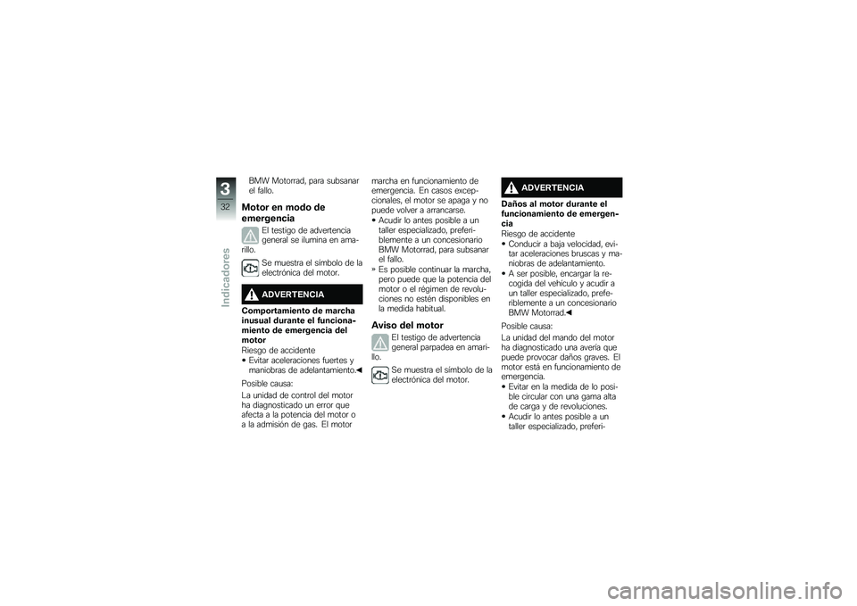 BMW MOTORRAD G 310 GS 2018  Manual de instrucciones (in Spanish) ��� �����	�	���" ���	� ��
������	�� ������
�
�\b��\b� �� ��\b��\b ��
��������
��	
�%� ������\b� �� �����	�������\b����	�� �� ���
�