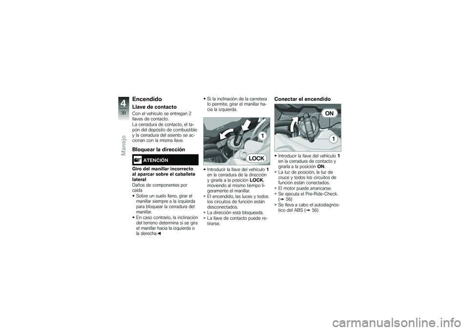 BMW MOTORRAD G 310 GS 2018  Manual de instrucciones (in Spanish) �4��
������\b
�9��	�� �� �
�\b���	�
��\b
�8�� �� ������
�� �� ����	��\b�� �:������ �� ���������
�$� ���	�	���
�	� �� ���������" �� �